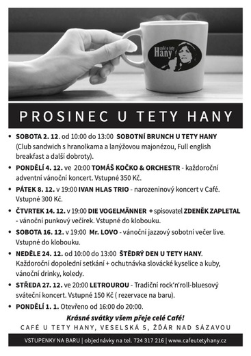 Prosinec u tety Hany