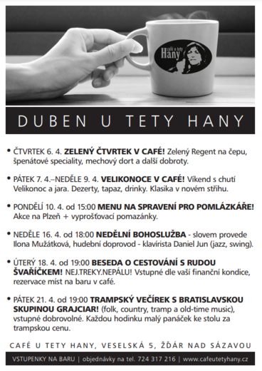Duben u tety Hany