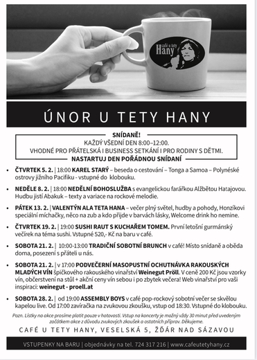 Únor u tety Hany 2026