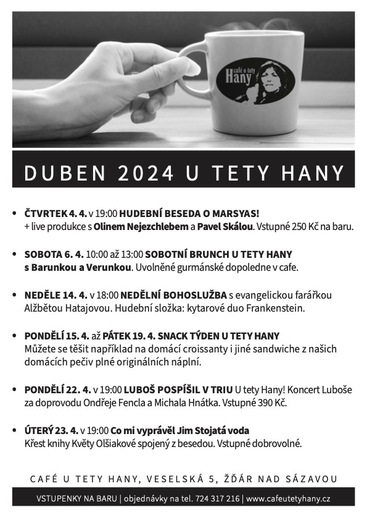 Duben u tety Hany
