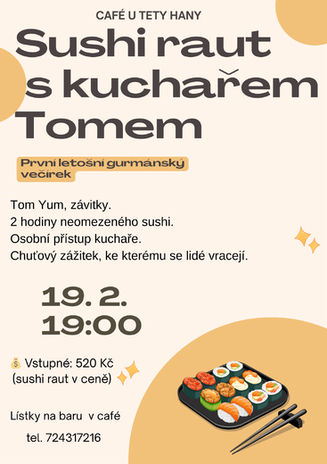 Sushi raut s kuchařem Tomem