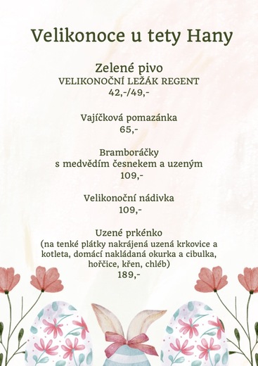 Velikonoční nabídka 2024